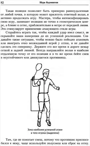 Тактика одиночной игры. Игра Бадминтон.
